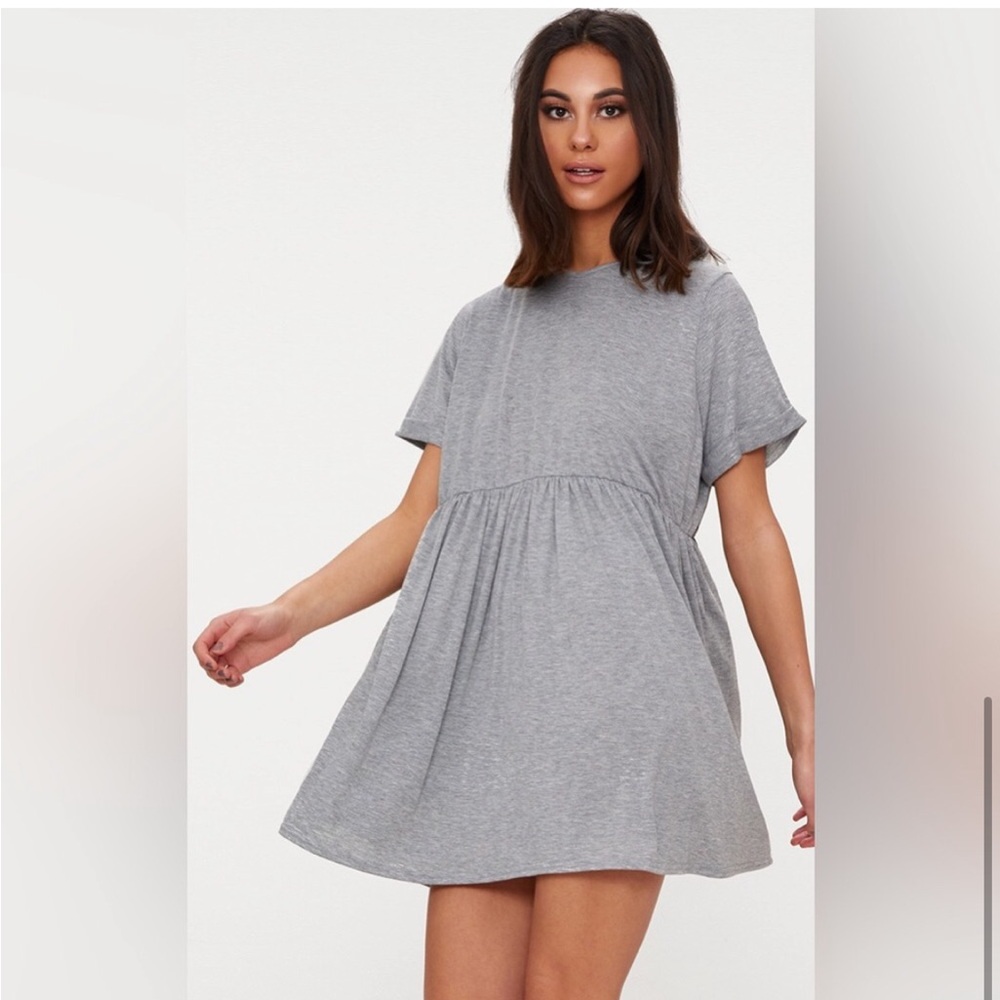 PRETTYLITTLETHING Jersey Oversized Dress